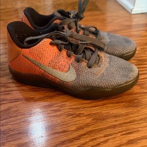 Kobe Nike Gray and Coral Sneaker